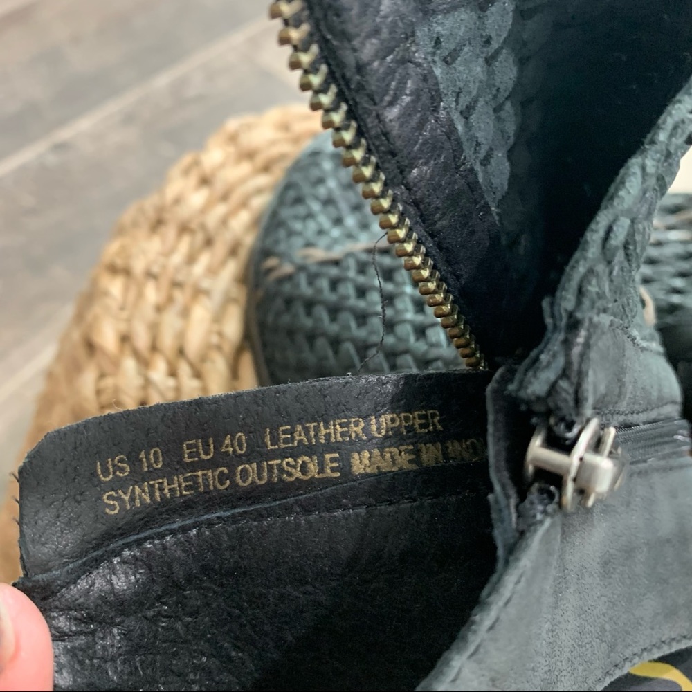 Sam Edelman Slingback Cooper Woven Leather Peeptoe Sandals - Picture 5 of 7